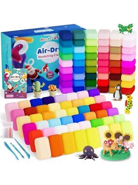 New Air Dry Clay 102 Colors, Modeling Clay for Kids, DIY Model Magic Clay
